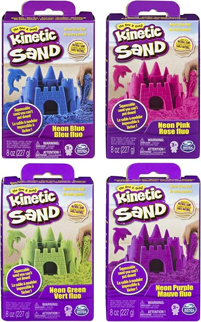 Kinetic Sand 8oz Neon Box Variety of Colours Styles Vary 227 g