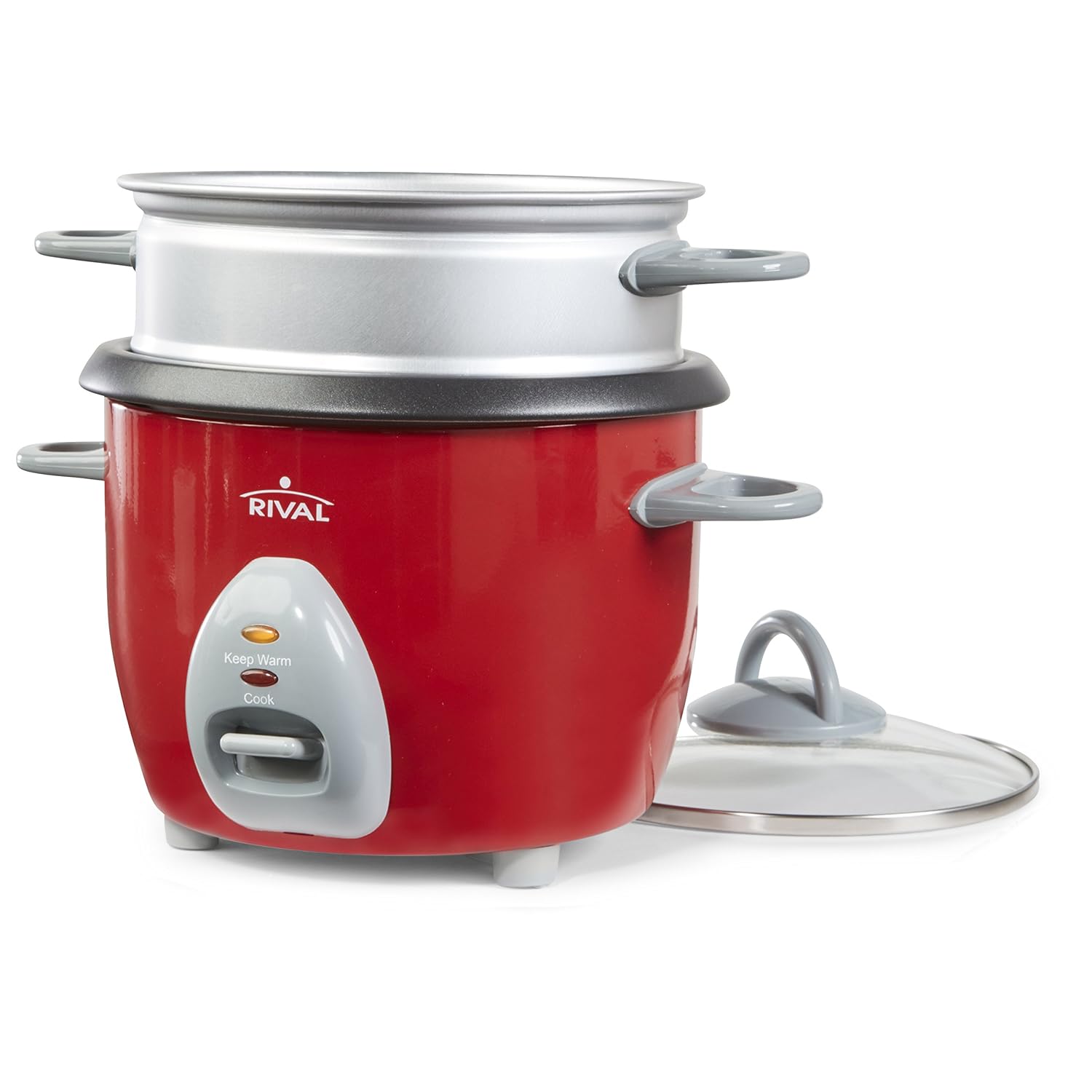 Amazon.com: Rival 6-Cup Rice Cooker with Steamer Basket, Red (RC61): Rice  Steamer Black And Decker: Kitchen & Dining