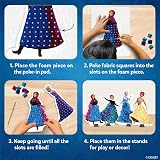 Skillmatics Poke-in Art Disney Frozen Craft Kit – Elsa & Anna, Mess-Free view 4