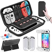 HEYSTOP Case for Nintendo Switch OLED Model, Protection for Switch OLED Switch Case OLED Kit Accessories Cover for Nintendo S