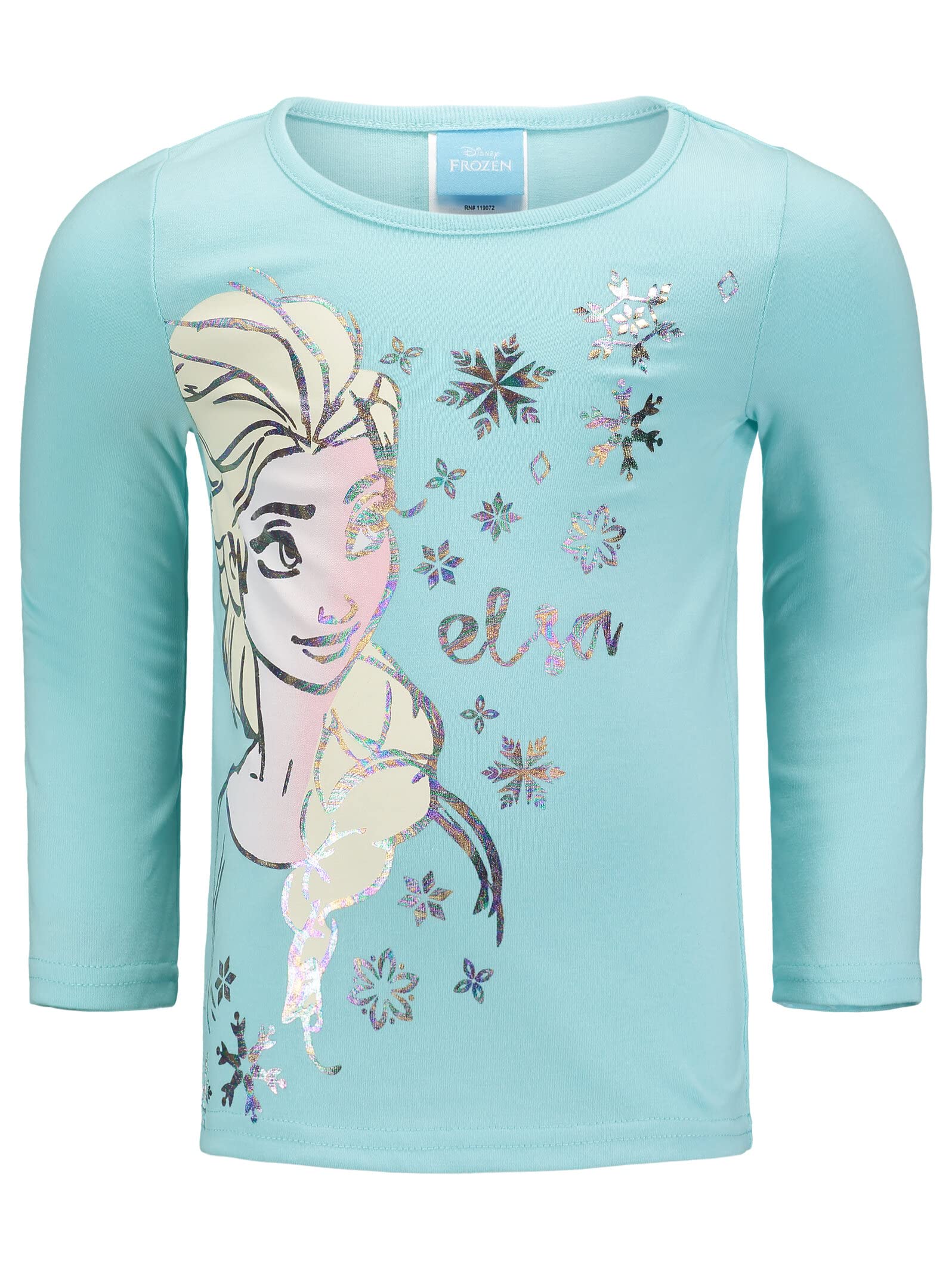 Disney Frozen Princess Anna Queen Elsa Girls Zip Up Vest Puffer T-Shirt and Leggings 3 Piece Set Toddler to Big Kid