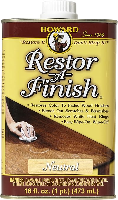 Howard Restor-A-Finish Neutral RF1016 Wood Furniture Restorer 473ml