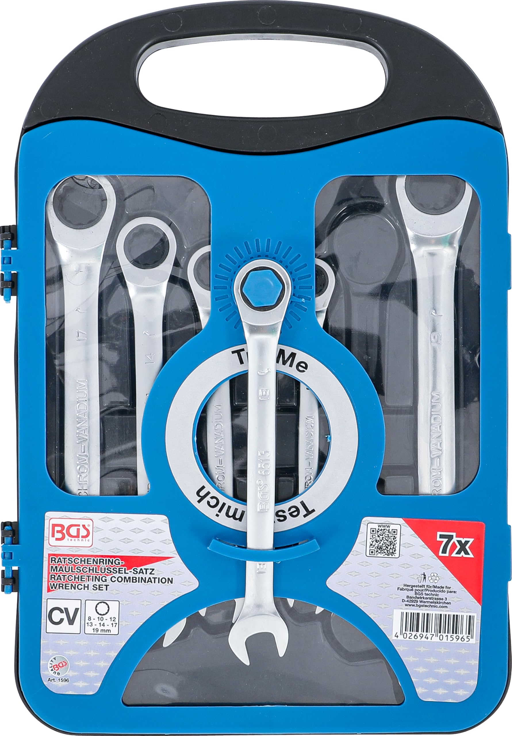 BGS 1596 | Ratchet Combination Wrench Set | 8 - 19 mm | 7 pcs.