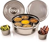 Zinel 7113 Spice Box Masala Dabba 7 Compartments 16cm Stainless Steel view 4