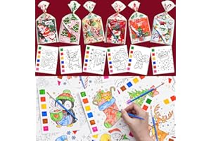 Rotu Christmas Party Favors for Kids - 30 Pack Christmas Coloring Books for Kids with Cards Xmas Gifts for Boys Girls Xmas Stocking Stuffers Classroom Prizes, 240 PCS