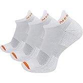 Merrell Unisex-adults Men's and Women's Cushioned Cotton Crew Socks - Unisex 3 Pair Pack - Breathable Mesh Zones