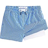 maamgic Boys Swim Trunks with Compression Liner 4-Way Stretch Quick Dry Bathing Suit Toddler Beach Shorts