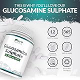 Nu U Nutrition Glucosamine Sulphate 1500mg 365 Tablets UK Made Mega Strength view 5