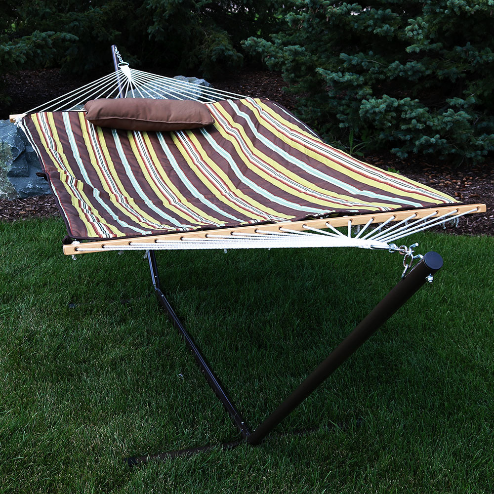 6 Sunnydaze+Cotton+Hammock+Durable+Quilted