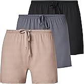 Women's 3 Pack Boxer Pajama Shorts Womens Sleep Lounge Short’s, Casual Yummy PJ Short for Women (Avail in Plus Size)