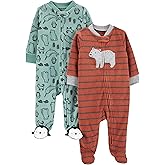Simple Joys by Carter's baby-boys 2-pack Fleece Footed Sleep and PlayBaby and Toddler Sleepers