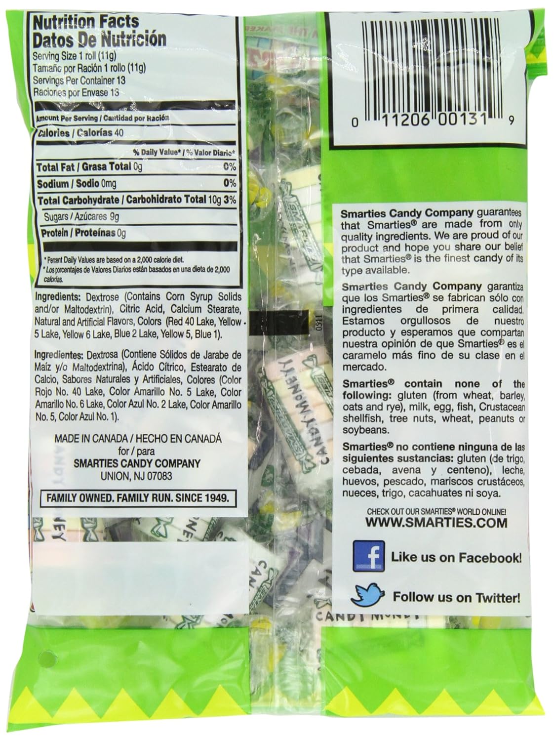 Amazon.com : Smarties Candy Money, 6 Ounce (Pack of 12 ...