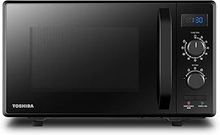 Toshiba MW2-AG23PF(BK) Mikrowelle / 3-in-1 Mikrowelle mit Grill & Kombi-Funktion / 23L / 900W / 1000W Grill/energiesparender ECO-Funktion/Drehteller mit Positionsspeicher/Schwarz