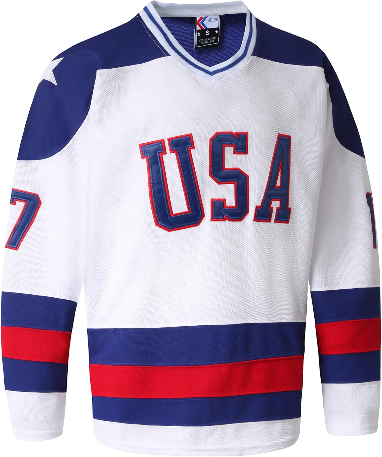 Youth 1980 Team USA Ice Hockey Jersey, 21 Eruzione 17 O'Callahan 30 Craig Boys Ice Hockey Jerseys: Clothing