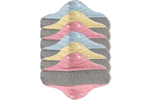 6Pcs Reusable Menstrual Pads Menstrual Pads/Reusable Sanitary/Mama Panty Liners