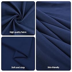 8 Pack Navy Blue Table Cloth 60x102 Inch Rectangle