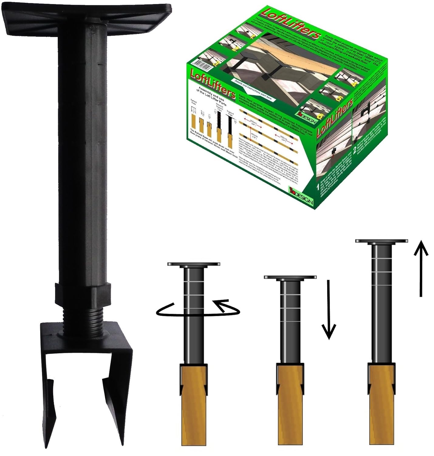 Ll4 Loft Lifter Flooring Legs Adjustable Loft Insulation Legs
