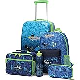 Nautica Kids Luggage - 18" Airline Approved Rolling Hardside Upright Carry-on Suitcase Set with Wheels (Submarine Journey | 5