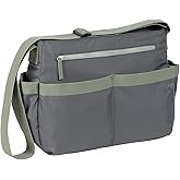 Lassig Womens Marv Shoulder Diaper Bag, Grey