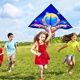 HONBO Astronaut Delta Kite 54x31 inch Easy Fly 200ft Line for Kids & Adults view 2