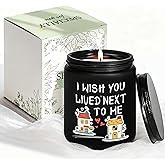 Birthday Gifts for Women, Christmas Anniversary Valentine's Day Wedding Gift for Her, Romantic Present for Girlfriend, Mom, Sisters, Wife, Daughter, Friend, Funny Lavender Scented Candle - Black