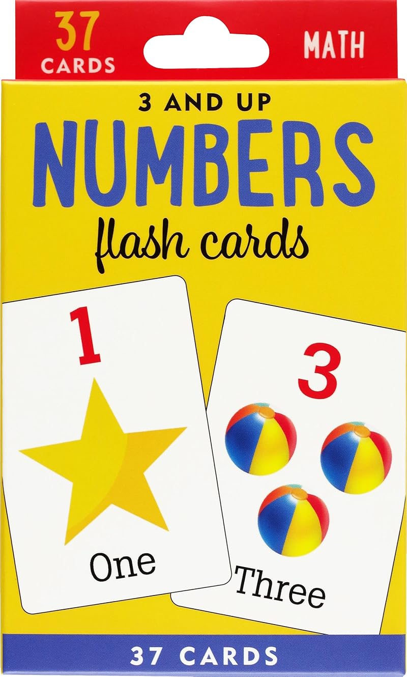 Peter Pauper Press Numbers Flash Cards – Double-Sided Educational Card Set