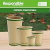Responsible Products Certified Compostable 6 oz Paper Cups, Cold ＆ Hot ...