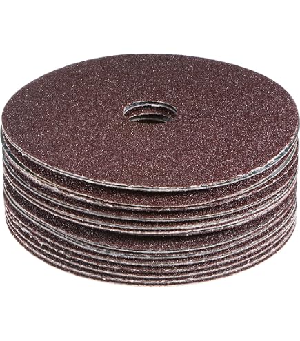 25 Disques Abrasifs Fibre Grain 36 - 125mm - Pour Meuleuse D'angle - FASTPLUS