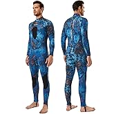 Seaskin Spearfishing Wetsuit for Mens, 1.5mm 3mm Neoprene Full Body Diving Suits for Snorkeling Swimming