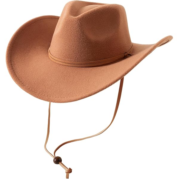 YOLAI Western Cowgir? Hat Women Summer Roll-Up Brim Stra?  display picture 1