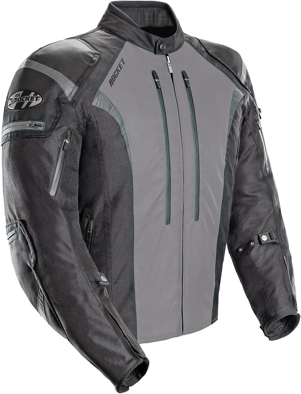 Joe Rocket Atomic Men's 5.0 Textile Motorcycle Jacket (Grey, Small)