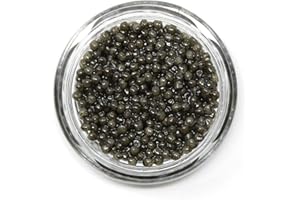 CAVIAR STAR Royal Dark Beluga Hybrid Caviar - Huso/Baerii Sturgeon Roe - Giaveri Italian (1 ounce (28 grams))