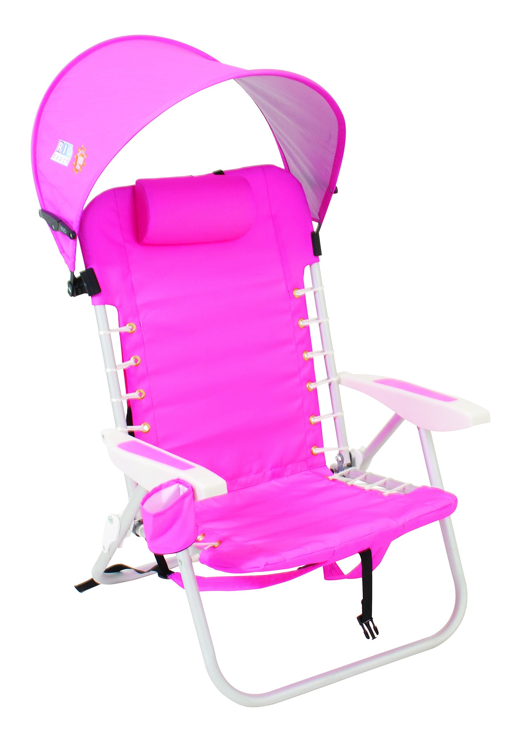 Rio Brands Lace Up Aluminum Backpack Chair With Personal Canopy