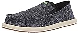 Sanuk Men's Pick Pocket Tweed Loafer Flat, Navy, 8