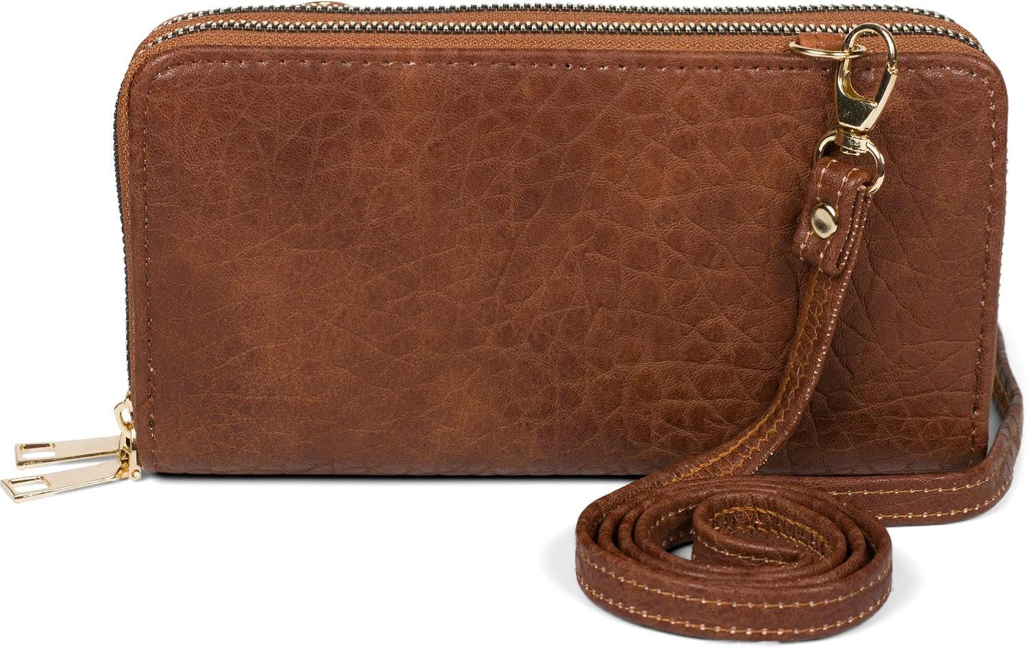styleBREAKER Women 2 in 1 Mini Bag shoulder bag with grained surface, wallet, mobile phone pocket, shoulder bag 02012364