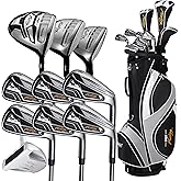 PGF Men's Mustang MK7 Complete Golf Club Package Set [Flex:Regular][14-Pieces]