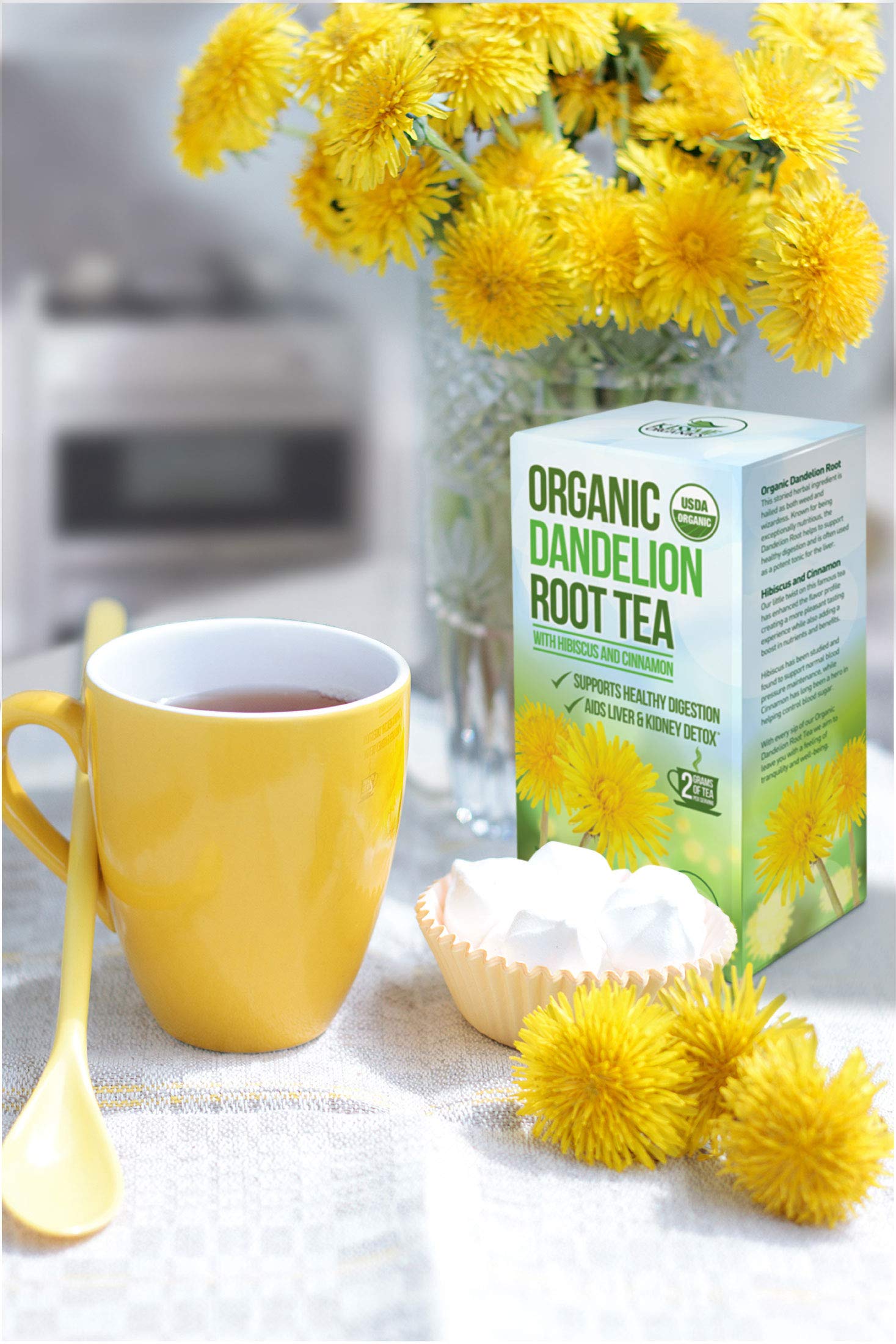 Dandelion Root Tea Detox Tea Raw Organic Vitamin Rich Digestive 1