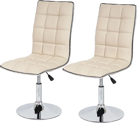 Mendler 2x Esszimmerstuhl Hwc C41 Stuhl Kuchenstuhl Hohenverstellbar Drehbar Kunstleder Creme Amazon De Kuche Haushalt