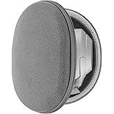 Geekria Shield Headphones Case Compatible with Sony WH-1000XM4, WH-1000XM3, WH-XB910N, WH-XB900N, WH-H910N Case, Replacement Hard Shell Carrying Bag with Cable Storage (Microfiber Grey)