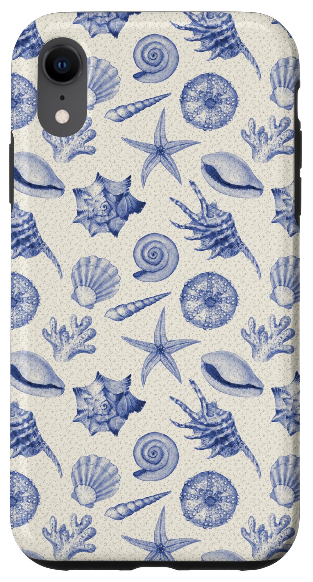 Sea Shell Coastal Beach Summer Blue Ocean Seashell Aesthetic Case for iPhone XR