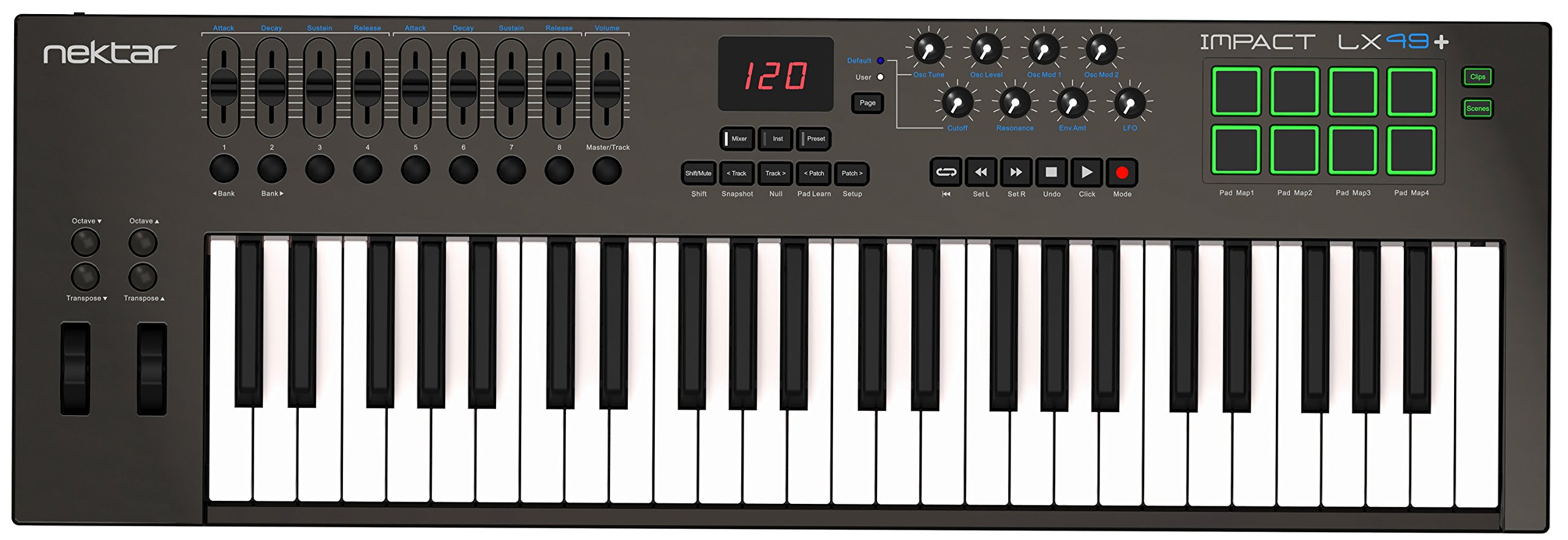 Nektar Impact LX49+ Keyboard Controller - Most Powerful Control