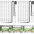Wiaxulay Grow Light, 360 LEDs Full Spectrum Plant Light for Indoor Plants, 6 Bars/16 in Grow Light Strip with Auto Timer 6/12/16 Hrs, 3 Switch Modes, 5 Dimmable Levels for Green House Hydroponics