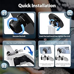 Orzero Magnetic Controller Phone Mount Clip