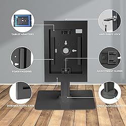 Mount-It! Anti-Theft Tablet Kiosk, Locking