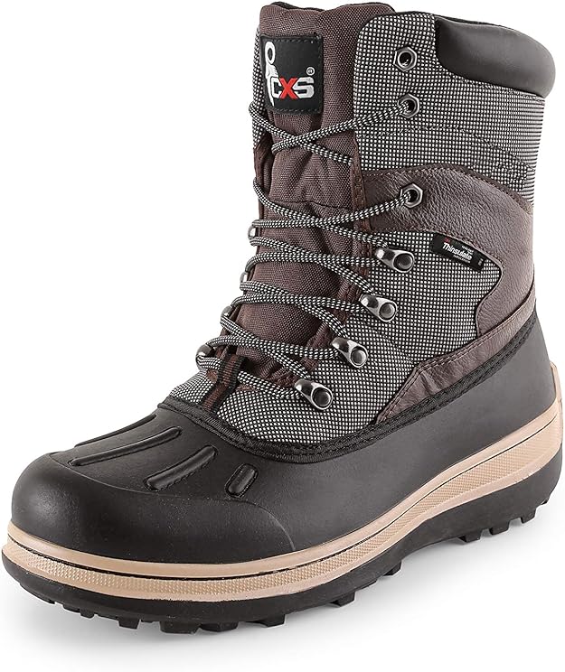 Winterstiefel Herren Wasserdicht Gefüttert Mit Reißverschluss CANIS Thermostiefel CXS Winter Snow Jagdstiefel gefüttert Stiefel