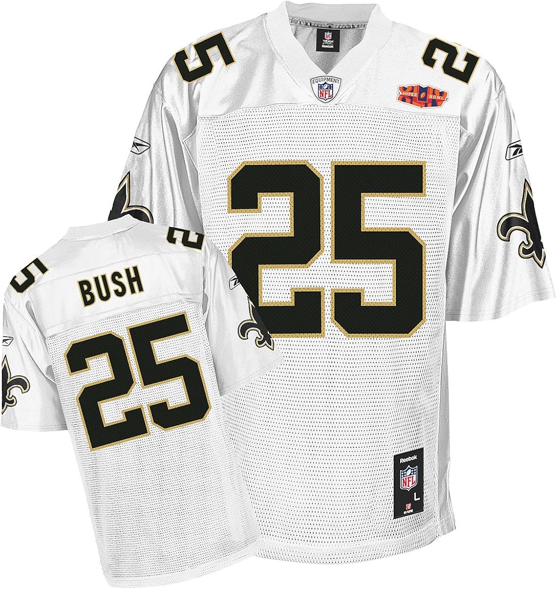 Reebok New Orleans Saints Reggie Bush Super Bowl XLIV