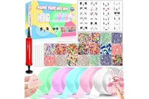 IOOZ Nano Tape Bubble Kit, Color Double Sided Tape Elastic Bubbles DIY Craft Kit, Squishy Ball, Party Favors and Fidget Toys for Girls, Boys, Kids,Christmas Stocking Stuffers, 5PCS