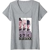 Womens Blue Lock Seishiro Nagi Yoichi Isagi And Shouei Barou Poster V-Neck T-Shirt