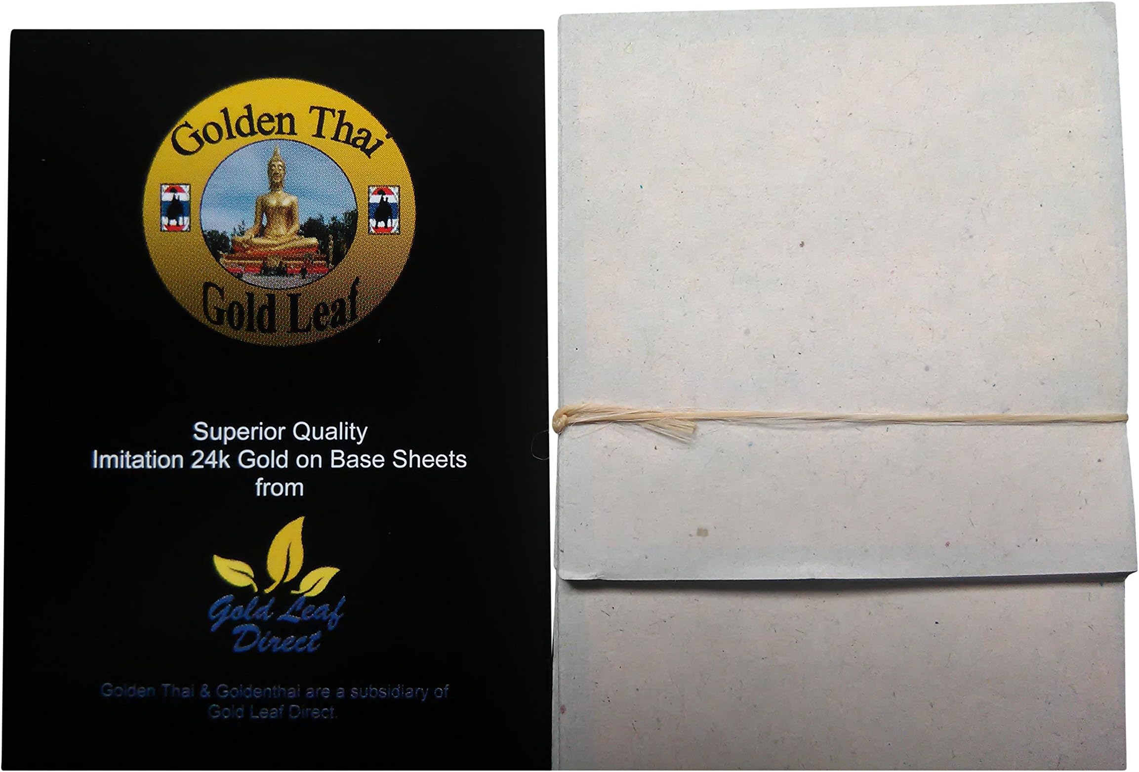 500 x Gold Leaf Sheets for Design Art & Craft. Golden Thai from Gold Leaf Direct