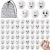 Shappy 60 Pcs Mini Volleyball Stress Balls Foam Sports Balls Squeeze Anxiety with Emotion 1.57 Inch Volleyball Toys with Drawstring Bag for Children Stress Relief Party Favor Games Toys